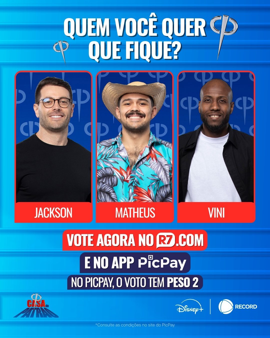 5º Tá Na Reta da Casa do Patrão formado: Jackson, Matheus ou Vini