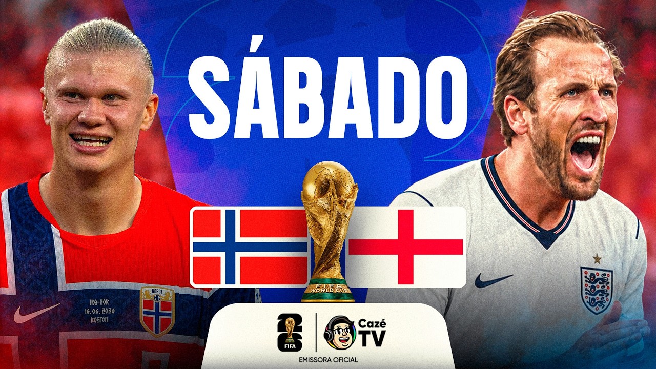 🇳🇴 Noruega x Inglaterra 🏴 ao vivo na CazéTV — quartas de final da Copa 2026
