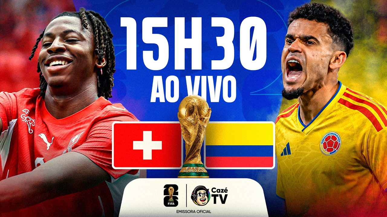 Suíça x Colômbia ao vivo na CazéTV
